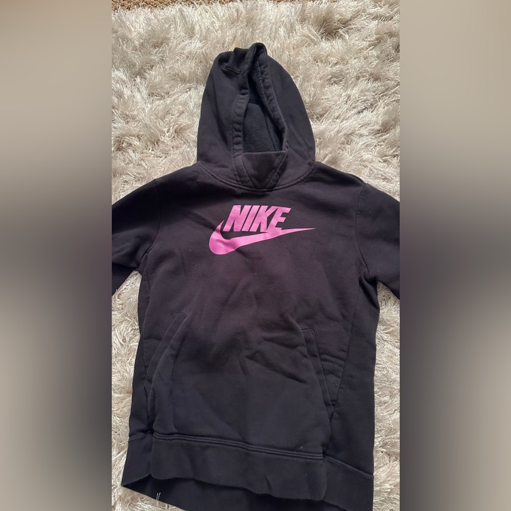 Nike hoodie sweatshirt with hot pink swoosh